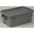 Rubbermaid Tote 20 Gallon With Lid Gray 1836781